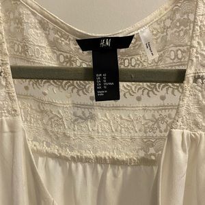 white cotton dress with pockets